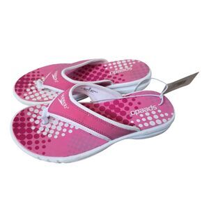 Speedo Women Sandals Cushioned Flip Flops Women's Size 8 NWT Pink Beach Pool